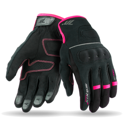 Agnes Gray Ser Días laborables ✌✌GUANTES SEVENTY SD-C45 MUJER SCOOTER NAKED INVIERNO NEGRO ROSA