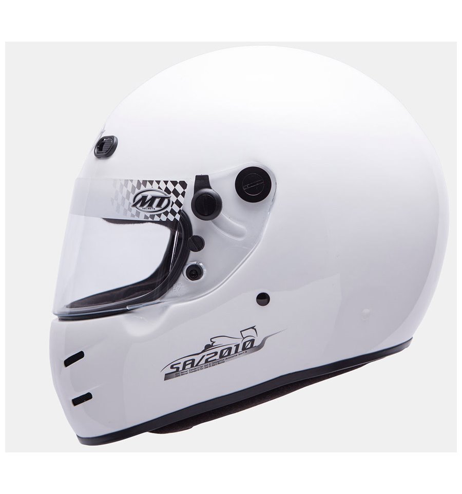CASCO MT HELMETS KARTING SA 2010 SOLID WHITE XS - Racing Boutique S.L.